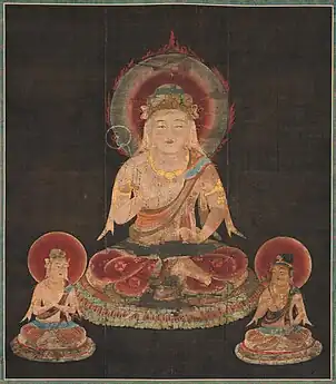 Suiten (Varuna). 1127. Couleurs sur soie, H. 144&nbsp;cm. Musée national de Kyoto.