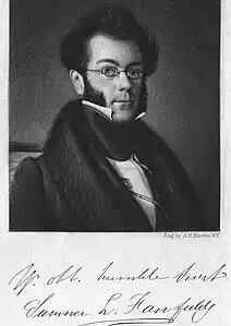 Sumner Lincoln Fairfield (1847), frontispice gravé publié dans l'essai de Jane Fairfield, l'un de ses premiers travaux américains