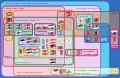 Diagramme d'Euler représentant une situation réelle, à savoir les relations entre les différentes organisations européennes supranationales. (Version cliquable)