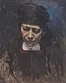 Tête d'une vieille femme assise sur le sol, 1879-1880, galerie Tretiakov.