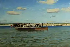 Un croiseur sur le Dniepr, début du XXe&nbsp;siècle, Musée national des arts d'Ukraine, Kiev