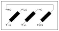Diagramme de connexion d'une machine triphasée