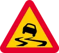 Route glissante
