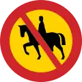 Interdiction des cavaliers