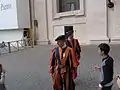 Garde suisse pontificale avec la médaille Benemerenti