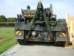 L'arrière d'un Büffel de l'Armée suisse (2014)