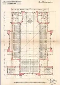 Plan du 1er étage (Galerie des femmes)