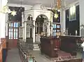 Intérieur de la synagogue.