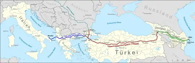 Carte de TANAP