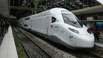 Présentation de la rame no&nbsp;997 à Paris-Gare-de-Lyon.