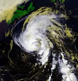 Tempête tropicale Dean proche de son pic d'intensité