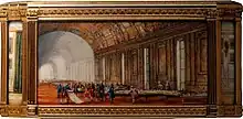 Le projet d'aménagement par Poussin sur la tabatière Choiseul.