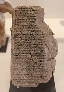 Texte cunéiforme mathématique, employant un signe pour zéro « de position » signifiant un espace vide, dont l'emploi devient courant durant la seconde moitié du Ier&nbsp;millénaire&nbsp;av. J.-C.. Période séleucide (311-141 av. J.-C.).