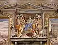 Charlemagne confirmant la donation de Ravenne à l’Eglise, 1464, Sala Regia.