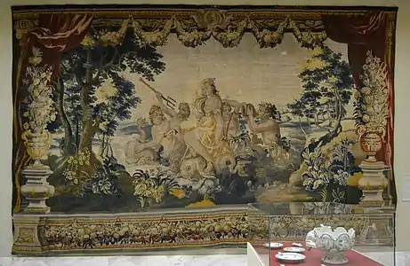 Amphitrite et Poséidontapisserie (fin XVIIe&nbsp;siècle).