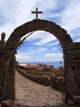 Une des nombreuses arches de l'île