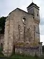 Vue est de l'église de Montarouch (juin&nbsp;2013).