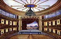 Scène du Théâtre Colón. Peinture de 1890.