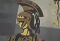 Détail : tête de centurion.