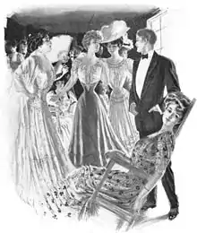 Tenues de soirée en 1906.