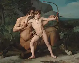 Auguste Clément Chrétien, L'éducation d'Achille, 1861.