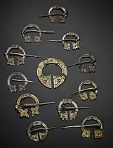 Broches du trésor de l'île de St Ninian, horde picte, milieu du VIIIe&nbsp;siècle.
