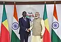 Avec Shri Narendra Modi(52e réunion annuelle de la BAD à Gandhinagar; Mai 2017).