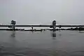 Ferry et pont en construction en mars 2020.
