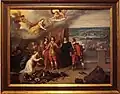 Anonyme français ou flamand, Louis XIII recevant les clefs de La Rochelle, XVIIe&nbsp;siècle.