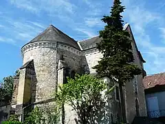 Le chevet de l'église Saint-Martial.