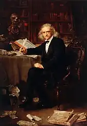 Portrait de Christian Matthias Theodor Mommsen, Alte Nationalgalerie, Berlin.