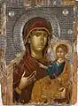 Icône de la Vierge à l'enfant, Serbie, XIVe&nbsp;siècle