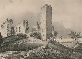 Le château avant restauration.