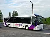 Autocar transfrontalier aux couleurs Citélux, entre 2013 et 2017.