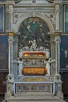 Autel de San ZaccarieMarbre d'Alessandro VittoriaTableau de Palma le jeune