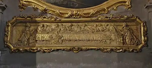 Bas-relief du retable de l'église Saint-Nicolas.