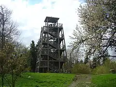 Tour de bois au sommet du mont Saint-Rigaud