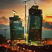 Tours Duo en construction (27 avril 2021).