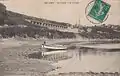 La passerelle ferroviaire de Saint-François, vue générale.  (Vers 1910)