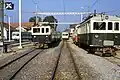 Automotrice BDe 4/4 25 avant transformation à la gare d'Échallens.