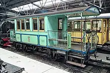 Voiture 121 préservée à Chamby