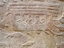 Bateau transportant des cèdres du Liban. Musée du Louvre.