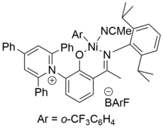 Ligand substitué très accepteur d'électrons.