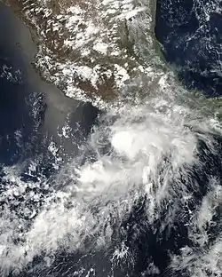 Tempête tropicale Aletta le 27 mai 2006, à 20:05 Z