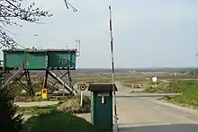 Tour de contrôle du champ de tir pour les chars VII