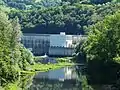 La Truyère au barrage-centrale de Lanau, 2016
