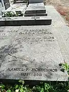 Tombe familiale de Francisco García Lorca et de Laura de los Ríos Giner