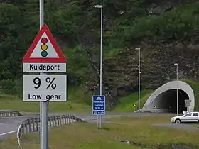Entrée du Tunnel du Cap-Nord pour Magerøya