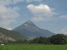 Vue depuis l'ouest.