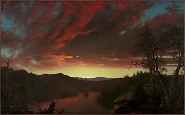 Crépuscule dans la nature sauvage, 1860,Cleveland Museum of Art, Cleveland.